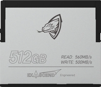 Exascend Archon R560/W500 CFast 2.0 CompactFlash Card 512GB