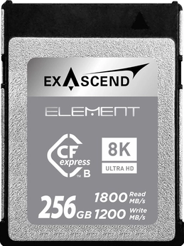 Exascend Element R1800/W1200 CFexpress 2.0 Type B 256GB