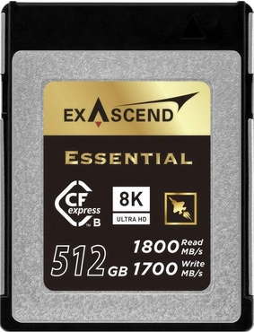 Exascend Essential R1800/W1700 CFexpress 2.0 Type B 512GB
