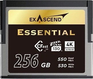 Exascend Essential R550/W530 CFast 2.0 CompactFlash Card 256GB