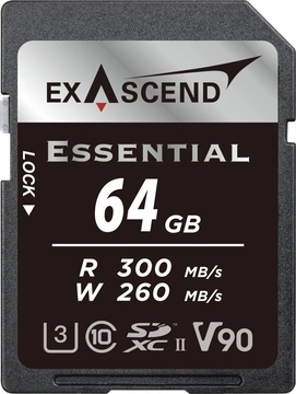 Exascend Essential R300/W280 SDXC 64GB, UHS-II U3, Class 10