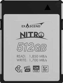 Exascend Nitro R1850/W1700 CFexpress 2.0 Type B 512GB