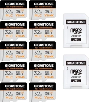 Gigastone 10x High Endurance R95/W60 microSDHC 32GB Kit, UHS-I U3, Class 10, 10er-Pack