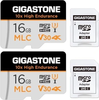 Gigastone 10x High Endurance R95/W30 microSDHC 16GB Kit, UHS-I U3, Class 10, 2er-Pack