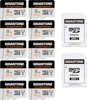 Gigastone 10x High Endurance R85/W15 microSDHC 8GB Kit, UHS-I U1, Class 10, 10er-Pack
