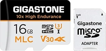 Gigastone 10x High Endurance R95/W30 microSDHC 16GB Kit, UHS-I U3, Class 10