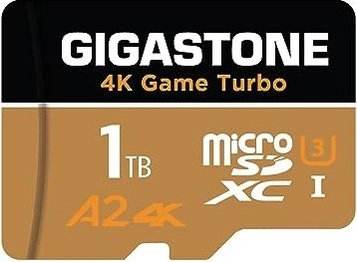Gigastone 4k Game Turbo R160/W130 microSDXC 1TB Kit, UHS-I U3, A2, Class 10
