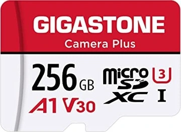 Gigastone Camera Plus R100/W60 microSDXC 256GB Kit, UHS-I U3, A1, Class 10