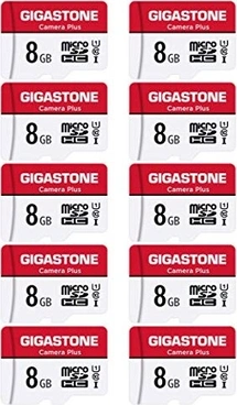 Gigastone Camera Plus R80/W15 microSDHC 8GB Kit, UHS-I U1, Class 10, 10er-Pack