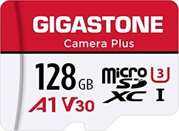 Gigastone Camera Plus R100/W50 microSDXC 128GB Kit, UHS-I U3, A1, Class 10