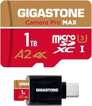 Gigastone Camera Pro MAX R150/W140 microSDXC 1TB Kit, UHS-I U3, A2, Class 10