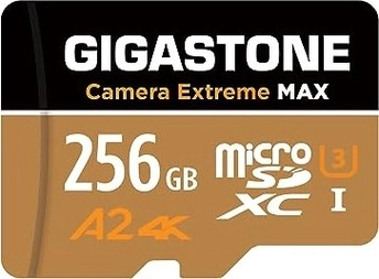 Gigastone Camera Extreme MAX R160/W130 microSDXC 256GB Kit, UHS-I U3, A2, Class 10