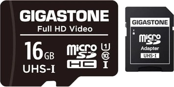 Gigastone Full HD Video R85/W15 microSDHC 16GB Kit, UHS-I U1, Class 10