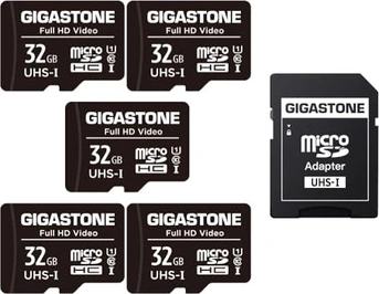 Gigastone Full HD Video R90/W20 microSDHC 32GB Kit, UHS-I U1, Class 10, 5er-Pack