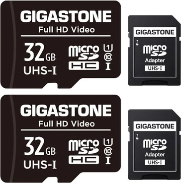 Gigastone Full HD Video R90/W20 microSDHC 32GB Kit, UHS-I U1, Class 10, 2er-Pack