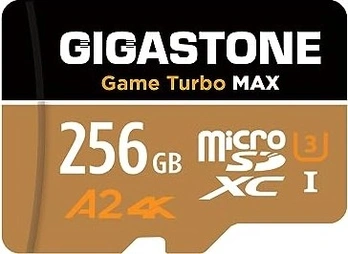Gigastone Game Turbo MAX R160/W130 microSDXC 256GB Kit, UHS-I U3, A2, Class 10