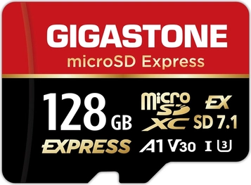 Gigastone SD7.1 R880/W500 microSDXC Express 128GB Kit inkl. USB-C Cardreader, UHS-I U3, A1, Class 10, SD Express EX I