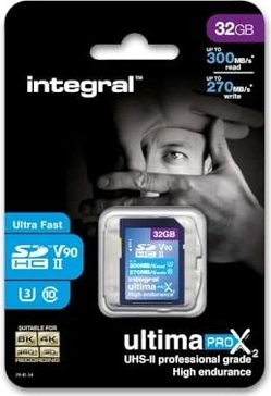 Integral ULTIMAPRO X2 R300/W270 SDHC 32GB, UHS-II U3, Class 10