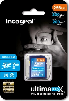 Integral UltimaPro X3 R300/W200 SDXC 256GB, UHS-II U3, Class 10