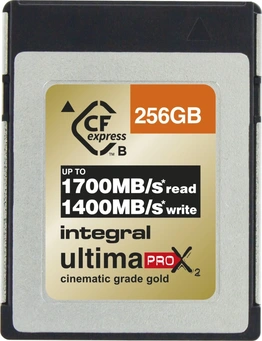 Integral ultima PRO X2 Cinematic Gold R1800/W1500 CFexpress 2.0 Type B 325GB