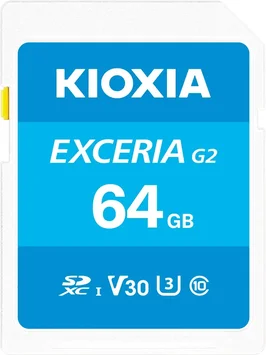 KIOXIA EXCERIA G2 R100/W50 SDXC 64GB, UHS-I U3, Class 10