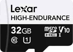 Lexar High-Endurance R100/W30 microSDHC 32GB, UHS-I, Class 10