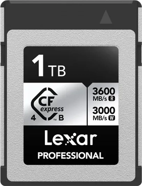 Lexar Professional SILVER R3600/W3000 CFexpress 4.0 Type B 1TB