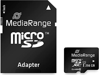 MediaRange R80 microSDXC 256GB Kit, UHS-I U1, Class 10