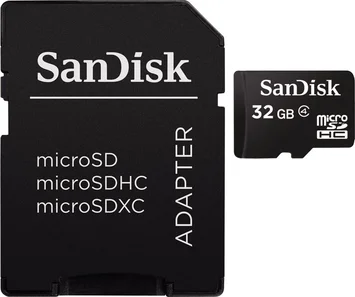 SanDisk microSDHC 32GB Kit, Class 4