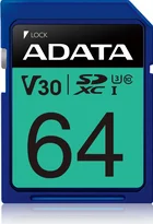 ADATA Premier Pro R100/W80 SDXC 64GB, UHS-I U3, Class 10