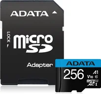 ADATA Premier R100/W25 microSDXC 256GB Kit, UHS-I U1, A1, Class 10