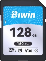 Biwin SD160 R160/W120 SDXC 128GB, UHS-I U3, Class 10