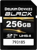 Delkin Black R300/W250 SDXC 256GB, UHS-II U3, Class 10