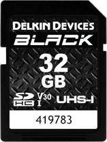 Delkin Black R90/W90 SDHC 32GB, UHS-I U3, Class 10