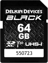 Delkin Black R90/W90 SDXC 64GB, UHS-I U3, Class 10