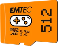 Emtec GAMING R100/W50 microSDXC 512GB, UHS-I U3, A2, Class 10