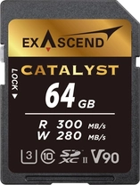 Exascend Catalyst R300/W280 SDXC 64GB, UHS-II U3, Class 10