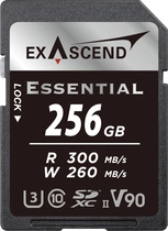 Exascend Essential R300/W280 SDXC 256GB, UHS-II U3, Class 10