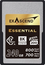Exascend Essential R800/W700 CFexpress 2.0 Type A 240GB