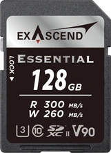 Exascend Essential R300/W280 SDXC 128GB, UHS-II U3, Class 10