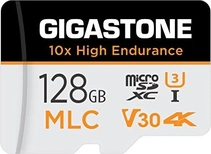 Gigastone 10x High Endurance R100/W80 microSDXC 128GB Kit, UHS-I U3, Class 10