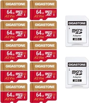 Gigastone 4K Camera Pro R95/W35 microSDXC 64GB Kit, UHS-I U3, A2, Class 10, 10er-Pack