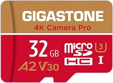 Gigastone 4K Camera Pro R95/W30 microSDHC 32GB Kit, UHS-I U3, A2, Class 10