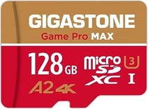 Gigastone 4K Game Pro MAX R120/W80 microSDXC 128GB Kit, UHS-I U3, A2, Class 10