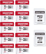 Gigastone Camera Plus R90/W20 microSDHC 32GB Kit, UHS-I U1, A1, Class 10, 10er-Pack
