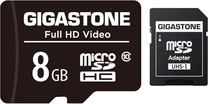 Gigastone Full HD Video R85/W15 microSDHC 8GB Kit, Class 10