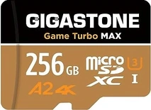 Gigastone Game Turbo MAX R160/W130 microSDXC 256GB Kit, UHS-I U3, A2, Class 10