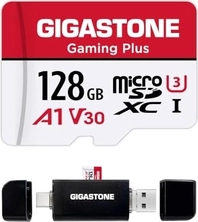 Gigastone Gaming Plus R100/W50 microSDXC 128GB Kit, UHS-I U3, A1, Class 10