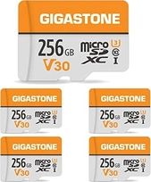 Gigastone R100/W60 microSDXC 256GB Kit, UHS-I U3, Class 10, 5er-Pack