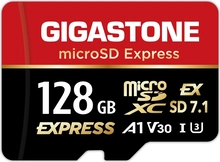 Gigastone SD7.1 R880/W500 microSDXC Express 128GB Kit inkl. USB-C Cardreader, UHS-I U3, A1, Class 10, SD Express EX I